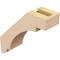 Ekena Millwork 3-inch W x 10-inch D x 10-inch H Aspen Rough Cedar Woodgrain TimberThane Knee Brace, Primed BRCUR03X10X10ASPRCPR - alternate 2